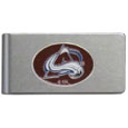 Colorado Avalanche® Brushed Metal Money Clip